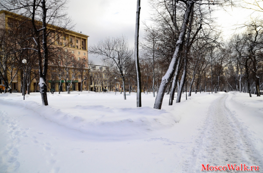 Ильинский сквер в снегу